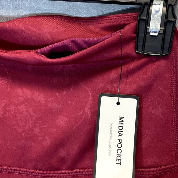 LAUNDRY By Shelli Segal Berry Printed High-Waist Stretch Pull-On Active Leggings - Picture 5 of 9